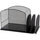 Safco Onyx 2 Upright Sections Hanging File - 11.3'' Height x 19.4'' Width x 11.4'' DepthDesktop - Black - Steel - 1 Each