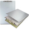 Saunders Top-Opening Storage Clipboard - 1.50'' Clip Capacity - Top Opening - 8 1/2'' x 12'' - Aluminum - Silver - 1 Each