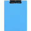 Saunders Acrylic Clipboard - 0.50'' Clip Capacity - 9'' x 12'' - Acrylic - Blue - 1 Each
