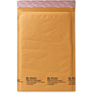 Sealed Air JiffyLite Cellular Cushioned Mailers - Bubble - #4 - 9 1/2'' Width x 14 1/2'' Length - Peel & Seal - Kraft - 25 / Carton - Kraft
