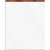 TOPS Plain Paper Easel Pads - 50 Sheets - Plain - 16 lb Basis Weight - 27'' x 34'' Sheet Size - White Paper - Perforated, Bond Paper, Leatherette Head Strip - 2 / Carton