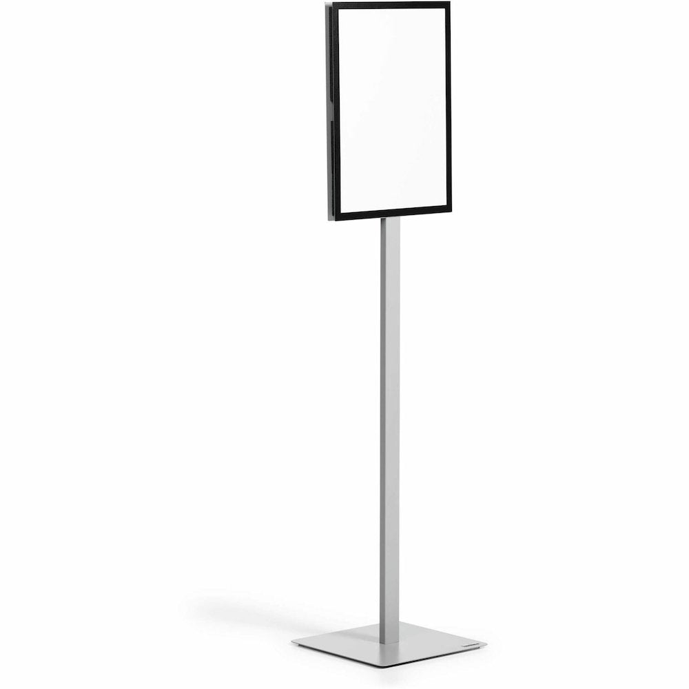 DURABLE Info Basic Floor Stand - Floor - Charcoal Gray - For Reception Area, Waiting Room, Lobby, Trade Show - Double-sided, Weighted Base, Magnetic - Durable