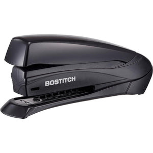 Bostitch Inspire 20 Spring-Powered Premium Desktop Stapler - Staples Upto 20 Sheet - Holds Upto 210 Staple - Full Strip - Staple Size: 0.25'' - Black - Rubber - 1 Each