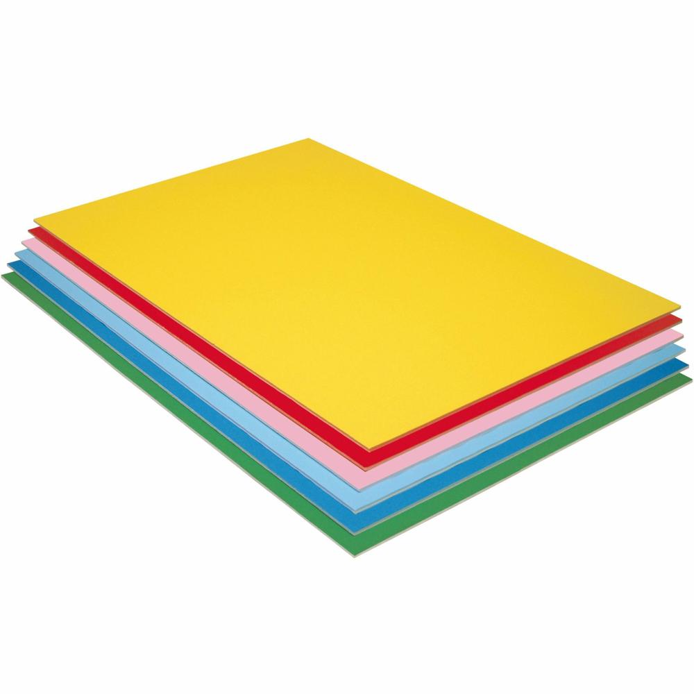 UCreate Economy Foam Boards - 30''Height x 20''Width - 12 / Carton - Assorted - Foam