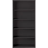 Lorell Fortress Series Bookcase - 34.5'' x 13'' x 72'' - 5 x Shelf(ves) - Black - Powder Coated - Steel - Recycled