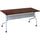 Lorell Flip Top Training Table - Rectangle Top - Four Leg Base - 4 Legs x 23.60'' Table Top Width x 72'' Table Top Depth - 29.50'' Height x 70.88'' Width x 23.63'' Depth - Assembly Required - Mahogany - Ny