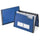 Oxford Letter Expanding File - 8 1/2'' x 11'' - 7 Pocket - Blue - Durable, Flap Closure, Elastic Closure, Wear Resistant, Tear Resistant, Moisture Resistant, Metallic - 1 Each - Pendaflex
