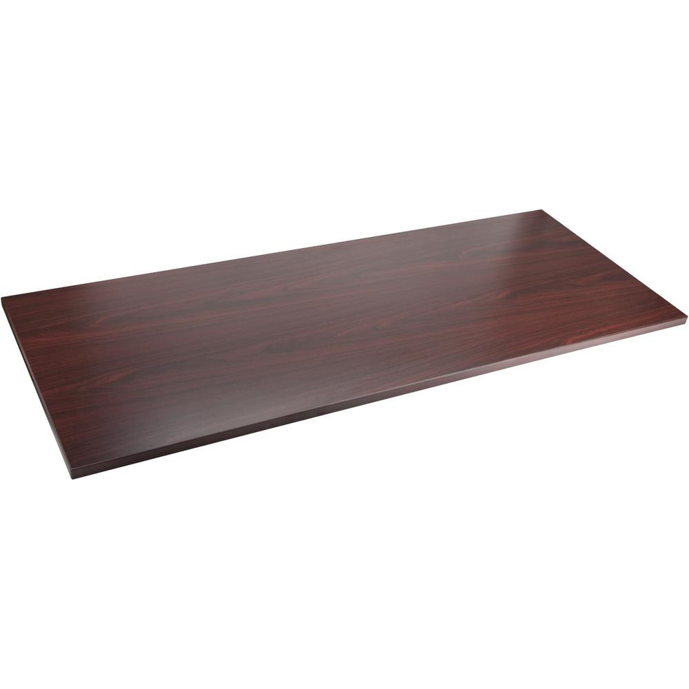 Lorell Relevance Series Tabletop - Laminated Rectangle, Mahogany Top x 72'' Table Top Width x 24'' Table Top Depth x 1'' Table Top Thickness x 71.63'' Width x 23.63'' Depth - 1 Each