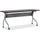 Lorell Flip Top Training Table - Rectangle Top - Four Leg Base - 4 Legs x 72'' Table Top Width x 23.50'' Table Top Depth - 29.50'' Height x 70.88'' Width x 23.63'' Depth - Assembly Required - Espresso, Sil