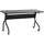 Lorell Flip Top Training Table - Rectangle Top - Four Leg Base - 4 Legs x 60'' Table Top Width x 23.50'' Table Top Depth - 29.50'' Height x 59'' Width x 23.63'' Depth - Assembly Required - Espresso, Black