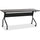 Lorell Flip Top Training Table - Rectangle Top - Four Leg Base - 4 Legs x 72'' Table Top Width x 23.50'' Table Top Depth - 29.50'' Height x 70.88'' Width x 23.63'' Depth - Assembly Required - Espresso, Bla