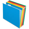 Pendaflex 1/5 Tab Cut Letter Recycled Hanging Folder - 8 1/2'' x 11'' - Assorted - 100% Recycled - 25 / Box