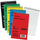 Ampad Topbound Memo Notebooks - 50 Sheets - Wire Bound - 3'' x 5'' Sheet Size - White Paper - Assorted Pressboard Cover - Rigid, Mediumweight - Recycled - 5 / Bundle
