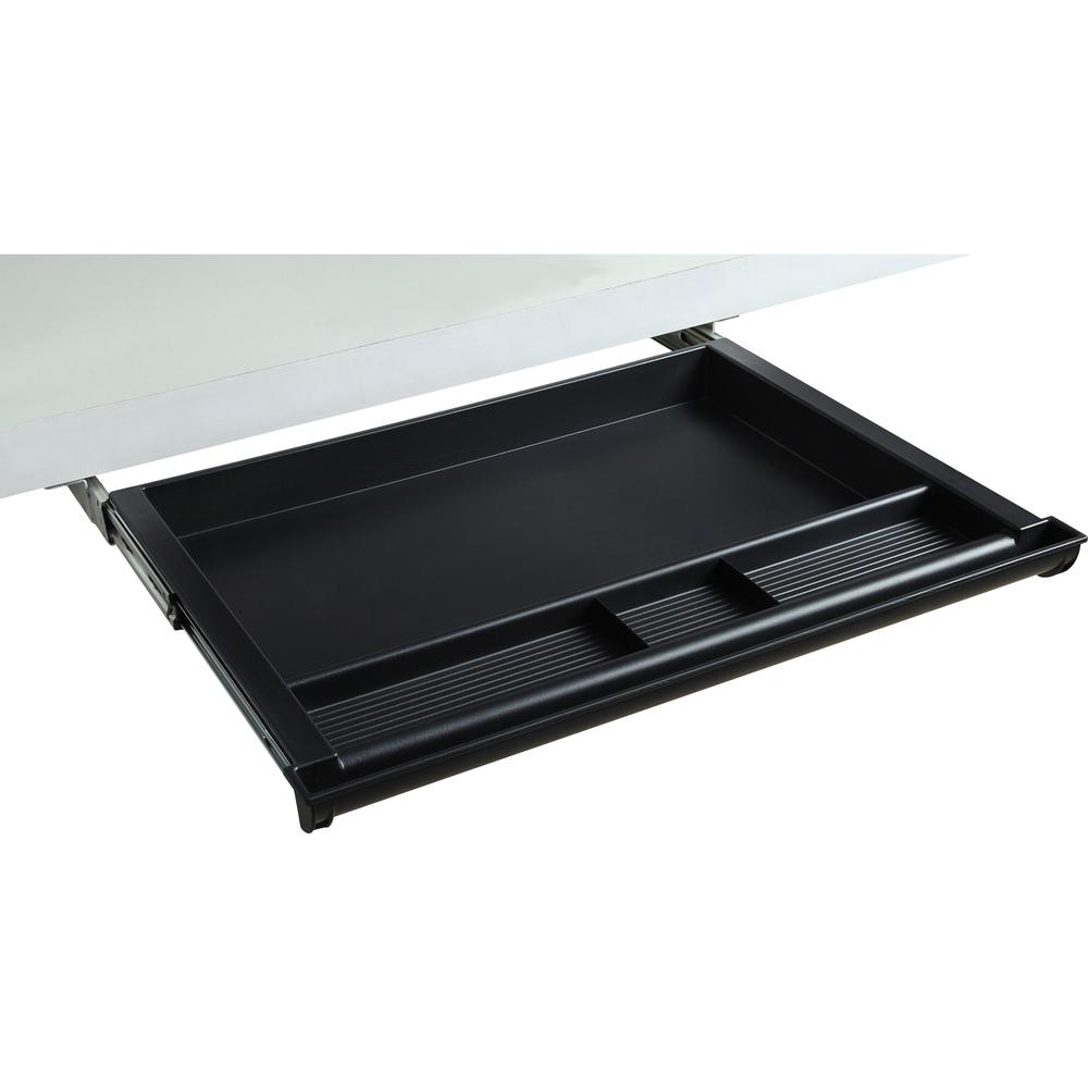 Lorell Laminate Desk 4-compartment Drawer - 20.5'' x 16'' - Storage, Storage, Storage, Storage Drawer(s) - Material: Acrylonitrile Butadiene Styrene (ABS)