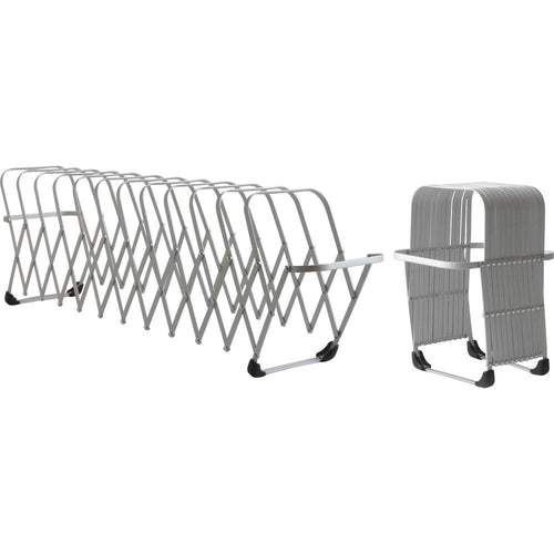 LEE Flexible Expandable Collator/Sorter/File - 12 - 7'' Width x 11'' Depth%Desktop - Silver - Aluminum - 1 Each