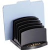 Officemate 2200 Series Incline Sorter - 6 Compartment(s) - 6.4'' Height x 7.5'' Width x 7.5'' Depth, Desktop - Black - Plastic - 1 Each