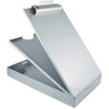 Saunders Cruiser Mate Form Holder with Storage - 1'' Clip Capacity - Storage for Stationary - 8 1/2'' x 12'' - Aluminum - Silver - 1 Each