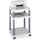 Safco Economy Desk Side Printer/Fax Stand - 100 lb Load Capacity - 2 x Shelf(ves) - 29.3'' Height x 20'' Width x 17.5'' Depth - Floor - Plastic - Light Gray