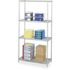 Industrial Wire Shelving - 36'' x 18'' - 4 x Shelf(ves) - Gray - Safco
