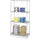 Industrial Wire Shelving - 36'' x 18'' - 4 x Shelf(ves) - Gray - Safco
