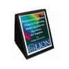 Lion Flip-N-Tell Display Easel Books - Letter - 8 1/2'' x 11'' Sheet Size - 40 Sheet Capacity - 20 Pocket(s) - Polypropylene - Black - 1.04 lb - Recycled - Non-stick, Acid-free, Lightweight, Reinforced