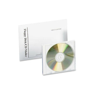 Quality Park Foam Lined Disk/CD Mailers - Disc/Diskette - 5 1/8'' Width x 5'' Length - Self-sealing - 25 / Box - White