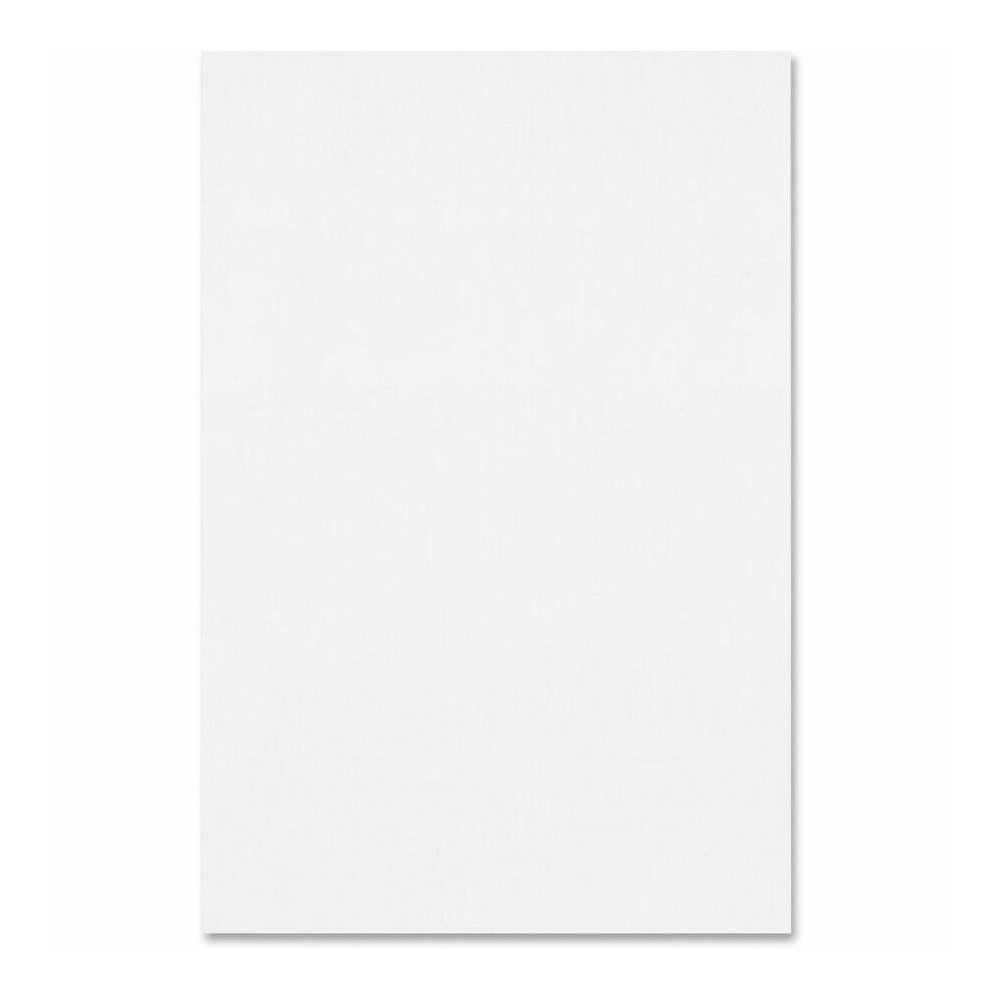 TOPS Second Nature Gum Top Recycled Pads - 100 Sheets - Plain - Double Stitched - 4'' x 6'' - White Paper - Hard Cover, Perforated - Recycled - 12 / Pack