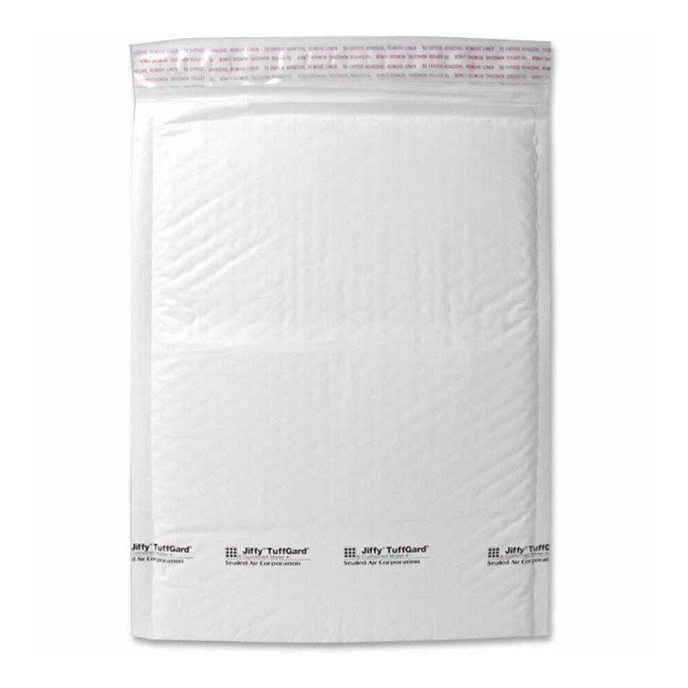 Sealed Air Tuffgard Premium Cushioned Mailers - Bubble - #7 - 14 1/4'' Width x 20'' Length - Peel & Seal - Poly - 25 / Carton - White