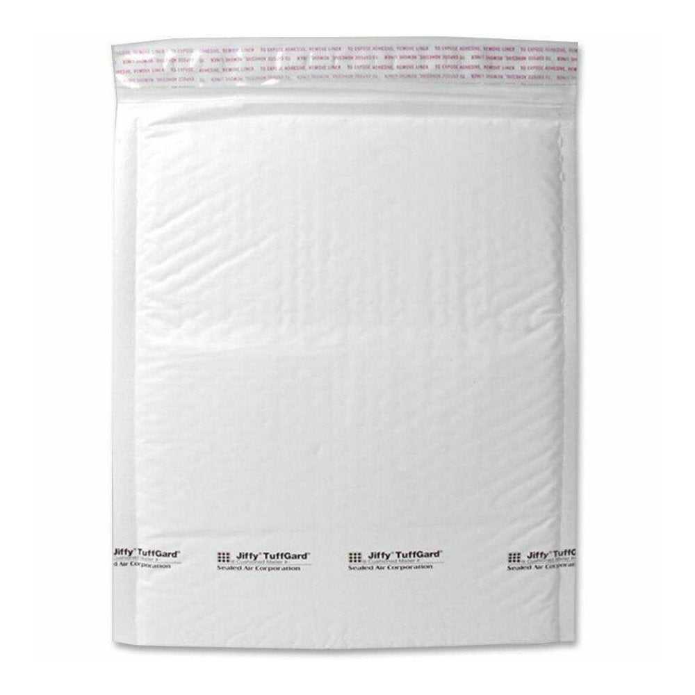 Sealed Air Tuffgard Premium Cushioned Mailers - Bubble - #6 - 12 1/2'' Width x 19'' Length - Peel & Seal - Poly - 25 / Carton - White