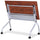 Lorell Flip Top Training Table - Rectangle Top - Four Leg Base - 4 Legs x 23.60'' Table Top Width x 60'' Table Top Depth - 29.50'' Height x 59'' Width x 23.63'' Depth - Cherry - Nylon - Melamine Top Materi
