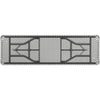Lorell Ultra-Lite Banquet Table - Light Gray Rectangle Top - Dark Gray Base - 600 lb Capacity x 96'' Table Top Width x 30'' Table Top Depth x 2'' Table Top Thickness - 29'' Height - Gray - High-density Po