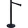 Tatco Adjusta-Tape Stanchion Post - Black 10 ft Post Black Tape - Black - 2 / Box