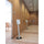 DURABLE INFO SIGN Letter Floor Stand - 8.5'' x 11'' Sign - 40.5'' - 46.5'' Height - Rectangular Shape - Acrylic, Stainless Steel - Updateable - Silver - 1 Pack - Durable