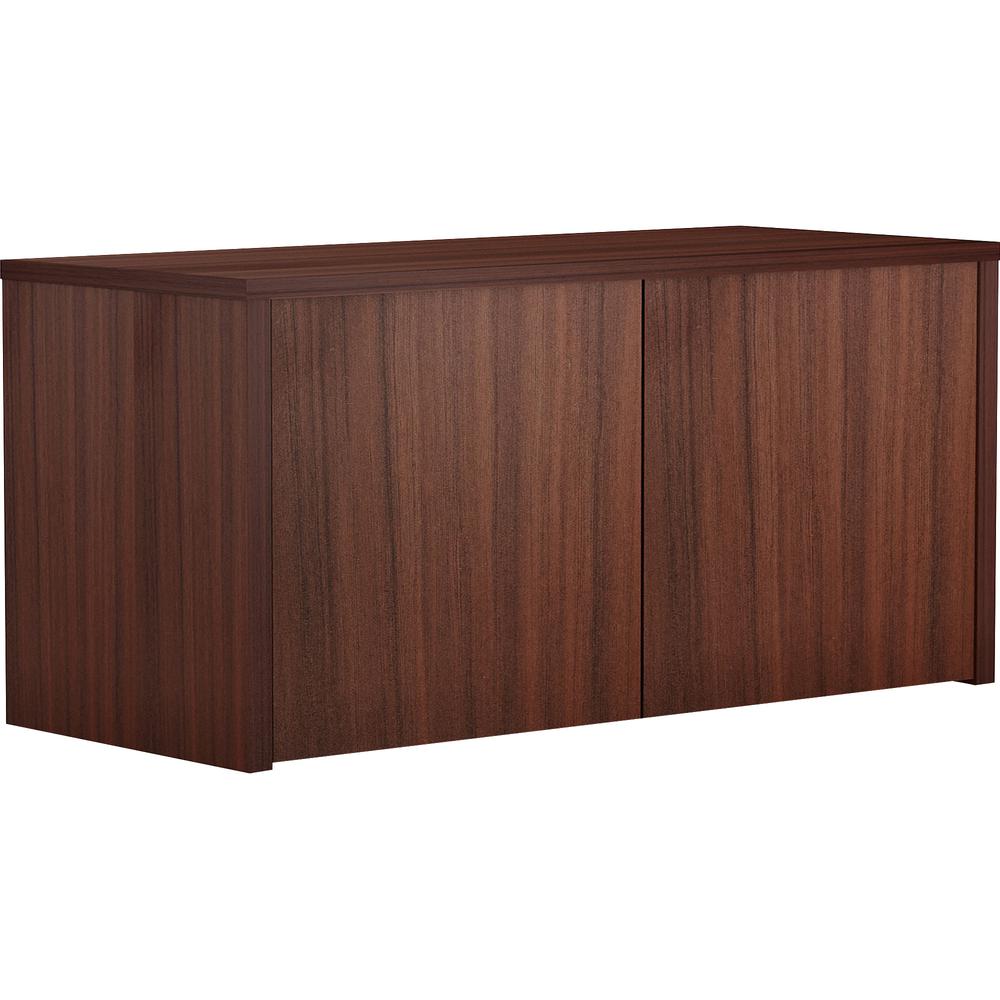 Lorell Essentials Series Wall-Mount Hutch Door Kit - 0.1'' Edge, 17'' x 1''16'' , 0.7'' - Finish: Espresso