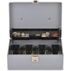 Sparco Controller Cash Box - 5 Coin - Gray - 3.4'' Height x 11.4'' Width x 7.5'' Depth