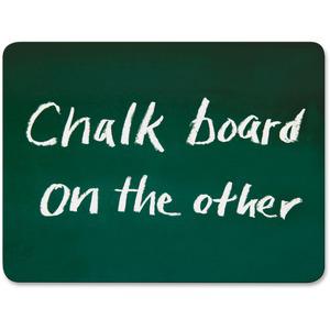 Creativity Street 2-in-1 Personal Combo Board - 12'' (1 ft) Width x 9'' (0.8 ft) Height - Dark Green Surface - 10 / Pack