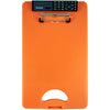 Saunders DeskMate II 00543 Portable Storage Clipboard - 0.50'' Clip Capacity - Storage for Stationary - Bottom Opening - 10'' x 16'' - Polypropylene - Tangerine - 1 Each