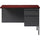 Lorell Fortress Series Right-Pedestal Return - Rectangle Top - 42'' Table Top Width x 24'' Table Top Depth x 1.12'' Table Top Thickness - 29.50'' HeightAssembly Required - Laminated, Mahogany - Steel - 1