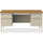 Lorell Fortress Series Double-Pedestal Desk - Rectangle Top - 60'' Table Top Width x 30'' Table Top Depth x 1.12'' Table Top Thickness - 29.50'' HeightAssembly Required - Oak, Oak Laminate, Putty - Steel