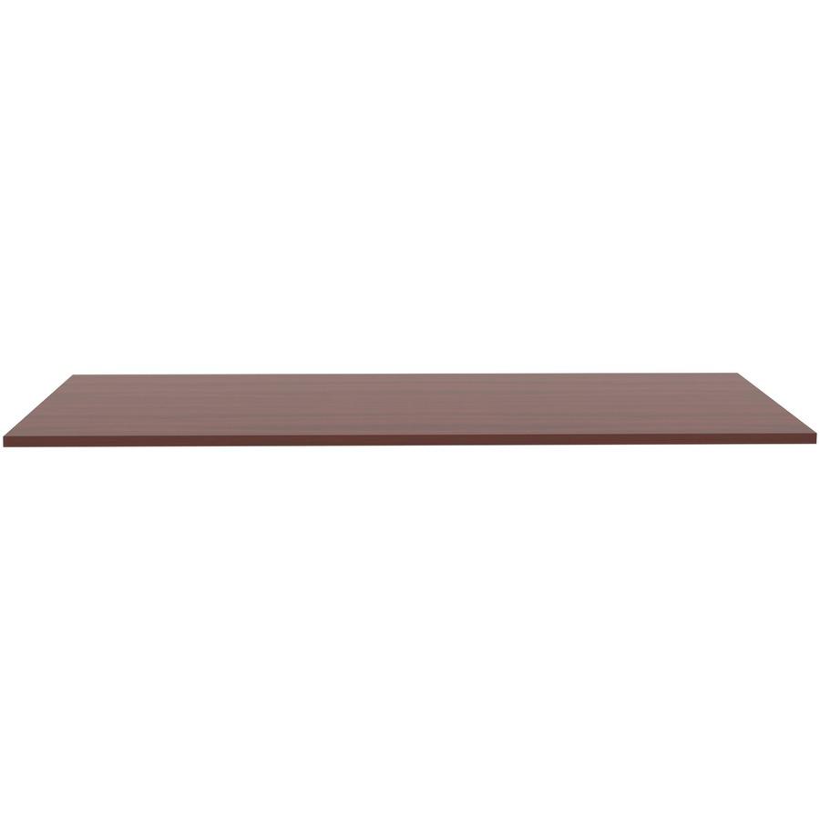 Lorell Relevance Series Tabletop - Laminated Rectangle, Mahogany Top x 72'' Table Top Width x 24'' Table Top Depth x 1'' Table Top Thickness x 71.63'' Width x 23.63'' Depth - 1 Each
