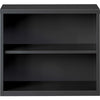 Lorell Fortress Series Bookcase - 34.5'' x 12.6''30'' - 2 Shelve(s) - Material: Steel - Finish: Charcoal, Powder Coated - Adjustable Shelf, Welded, Durable