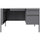Lorell Fortress Series 48'' Right-Pedestal Teachers Desk - 48'' x 30''29.5'' - Box, File Drawer(s) - Single Pedestal on Right Side - T-mold Edge - Finish: Gray