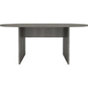 Lorell Essentials Oval Conference Table - 1.3'' Top, 0'' Edge, 72'' x 29.5''36'' - Finish: Weathered Charcoal, Laminate