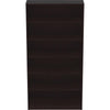 Lorell Laminate Bookcase - 0.8'' Shelf, 36'' x 12''72'' - 6 Shelve(s) - 5 Adjustable Shelf(ves) - Square Edge - Material: Thermofused Laminate (TFL) - Finish: Espresso