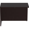 Lorell Essentials Series Return Shell - 42'' x 24''29.5'' Return Shell, 1'' Top - Finish: Espresso