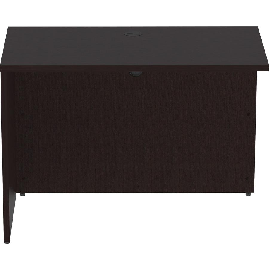 Lorell Essentials Series Return Shell - 42'' x 24''29.5'' Return Shell, 1'' Top - Finish: Espresso