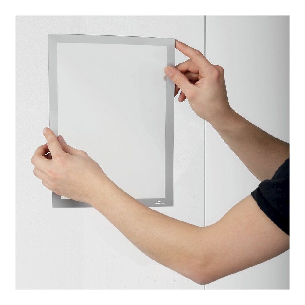DURABLE The Infoframe - Glass-mountable, Window-mountable - Removable, Both Sides Display, Sturdy, UV Resistant, Heat Resistant, Repositionable - Information, Advertising - 2 / Pack - Durable