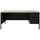 Lorell Fortress Series 66'' Right-Pedestal Desk - 66'' x 29.5''30'' , 0.8'' Modesty Panel, 1.1'' Top - Single Pedestal on Right Side - Square Edge - Material: Steel - Finish: Black