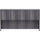 Lorell Essentials Series Stack-on Hutch with Doors - 66'' x 15''36'' - 4 Door(s) - Finish: Weathered Charcoal Laminate