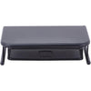 Lorell Mesh Wire Monitor Stand - Desktop - Powder Coated - Steel - Black